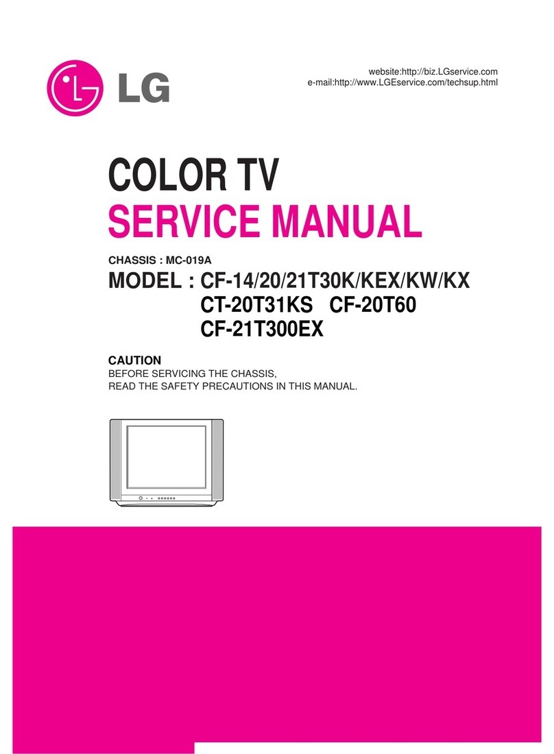 LG CF-14/20/21T30K/KEX/KW/KX User manual