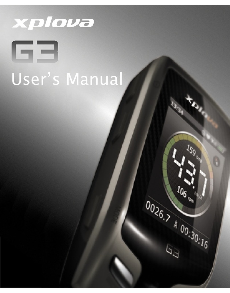 Xplova G3 User manual