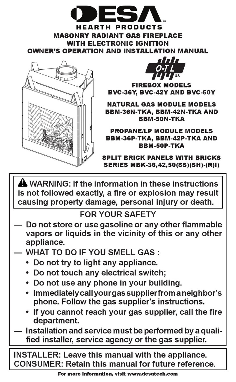Desa BVC-36Y Quick start guide Desa BVC-36Y Quick start guide