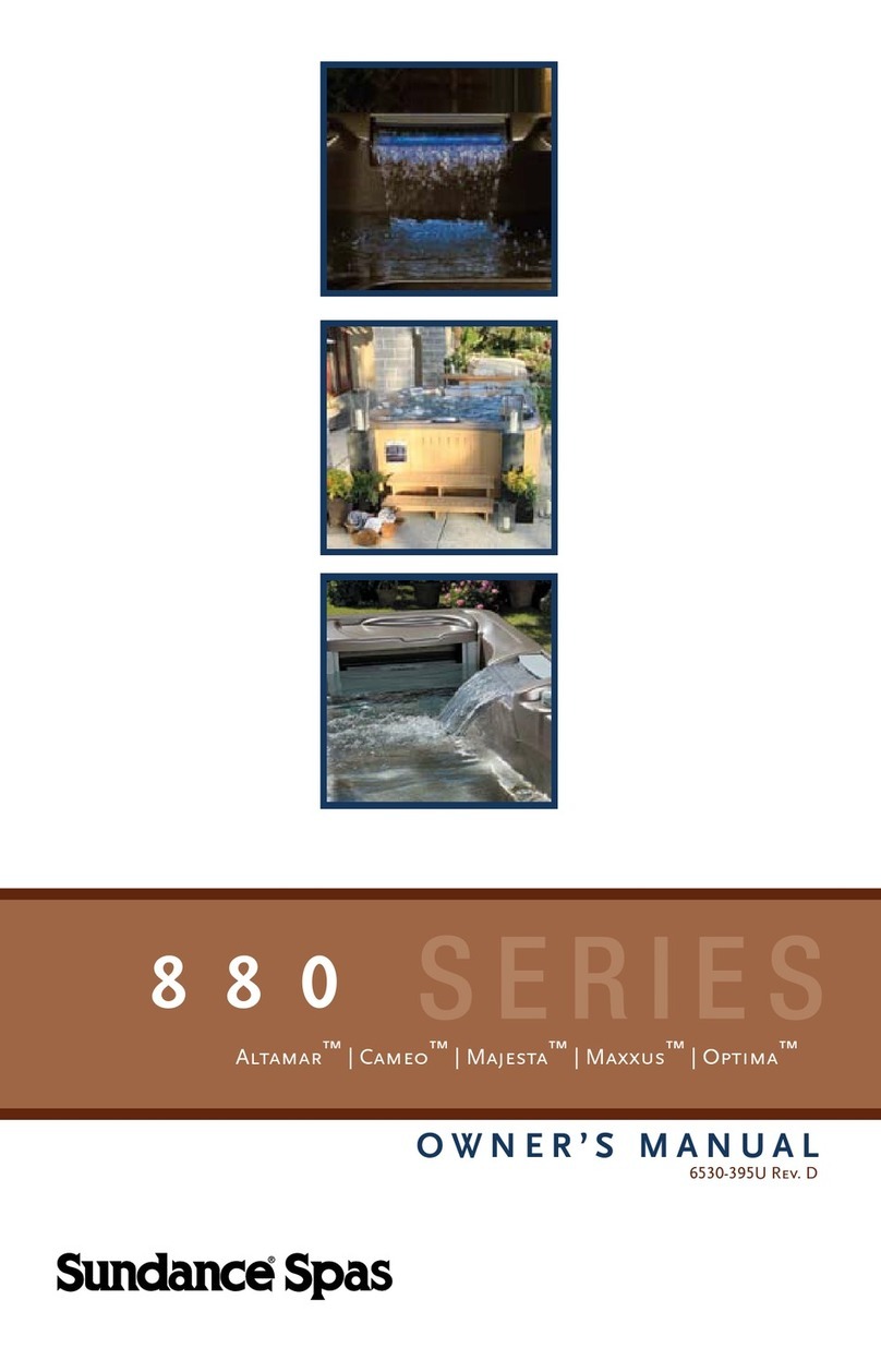 Sundance Spas Altamar 880 series User manual