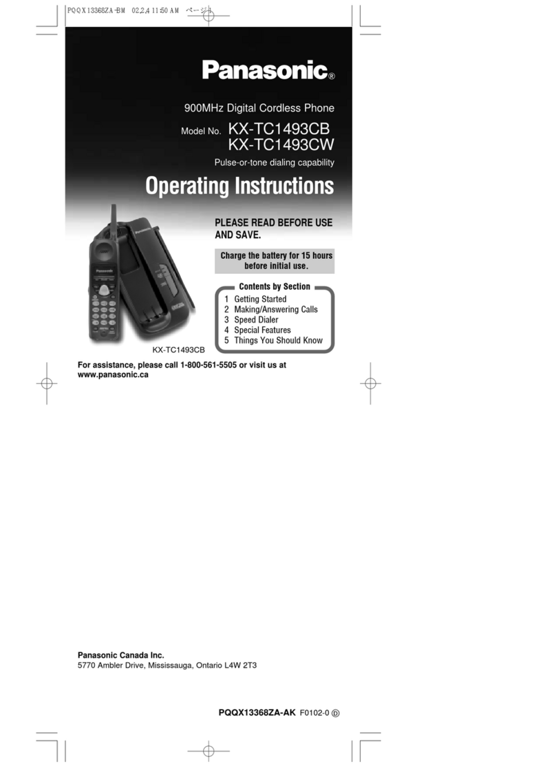 Panasonic KX-TC1493CB User manual