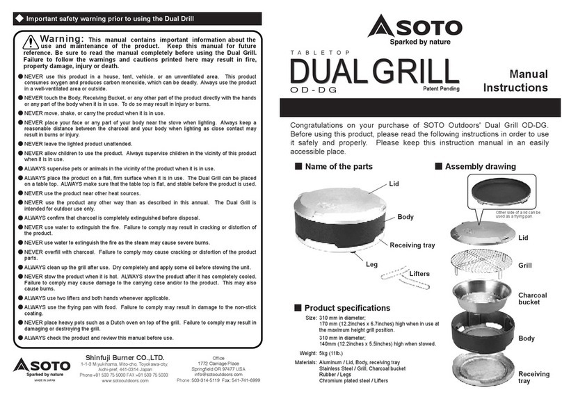 Soto OD-DG Manual instructions