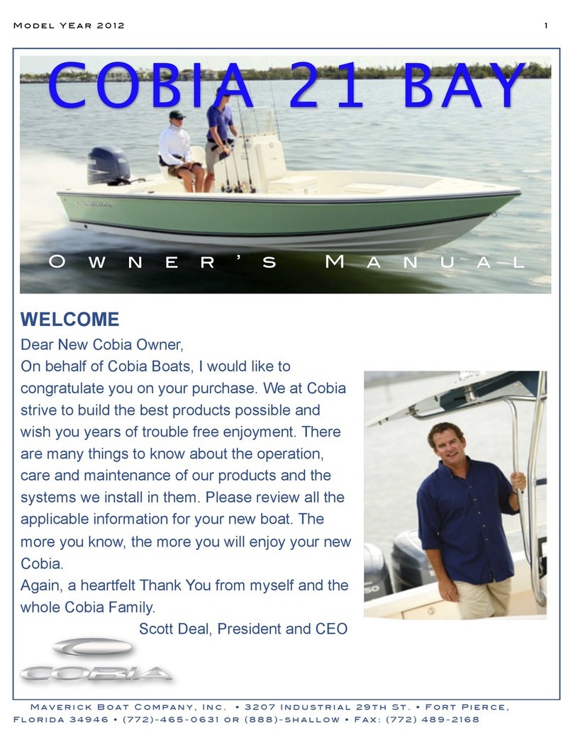 Maverick Boat Company Cobia21 Bay owner's manual Maverick Boat Company Cobia21 Bay owner's manual
