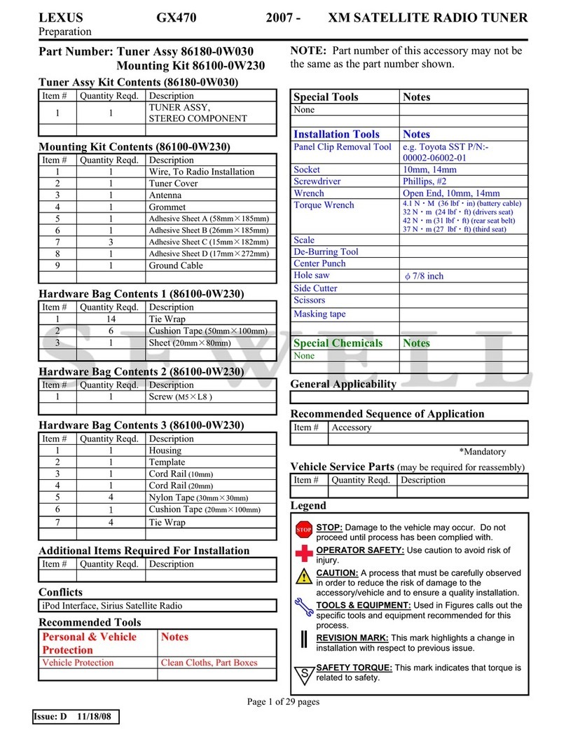 Lexus GX470 2007 installation guide