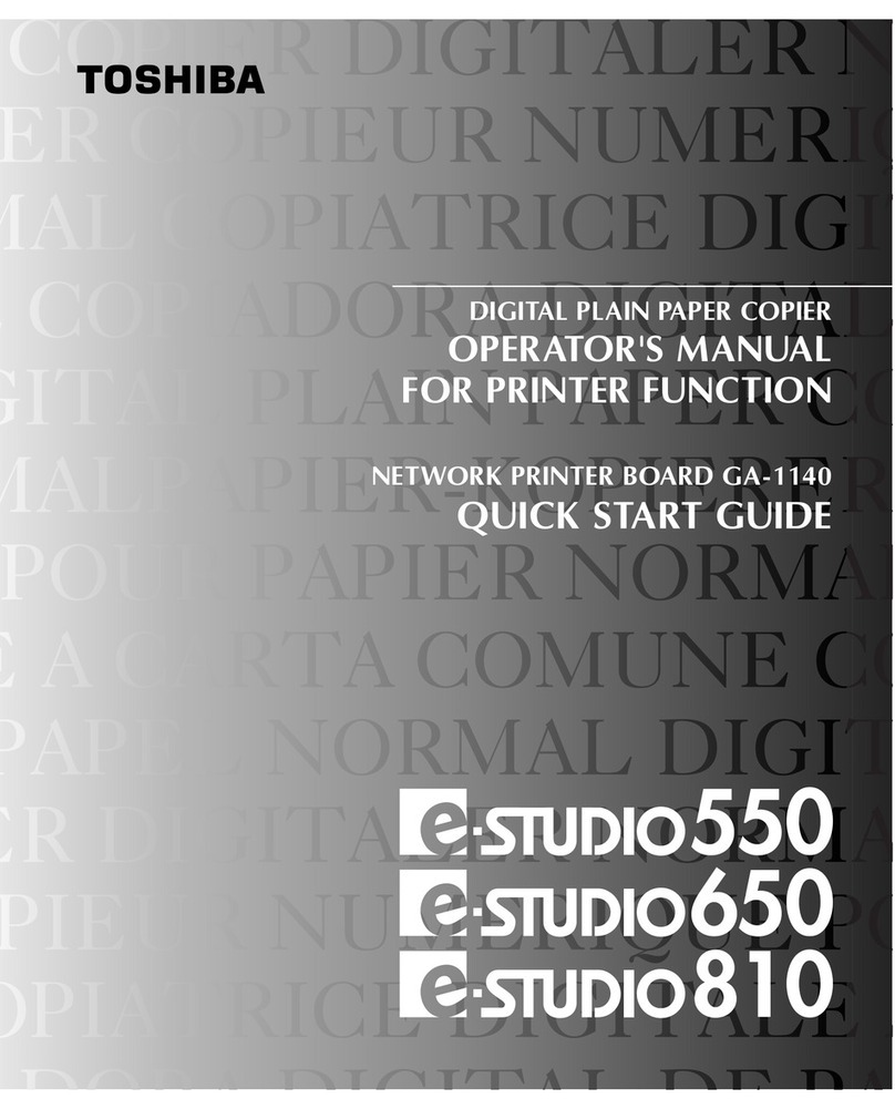 Toshiba e-STUDIO 550 User manual