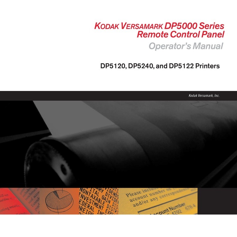 Kodak VERSAMARK DP5120 User manual