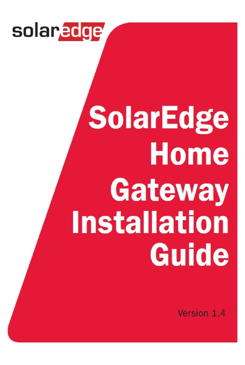 SolarEdge Home Gateway User manual