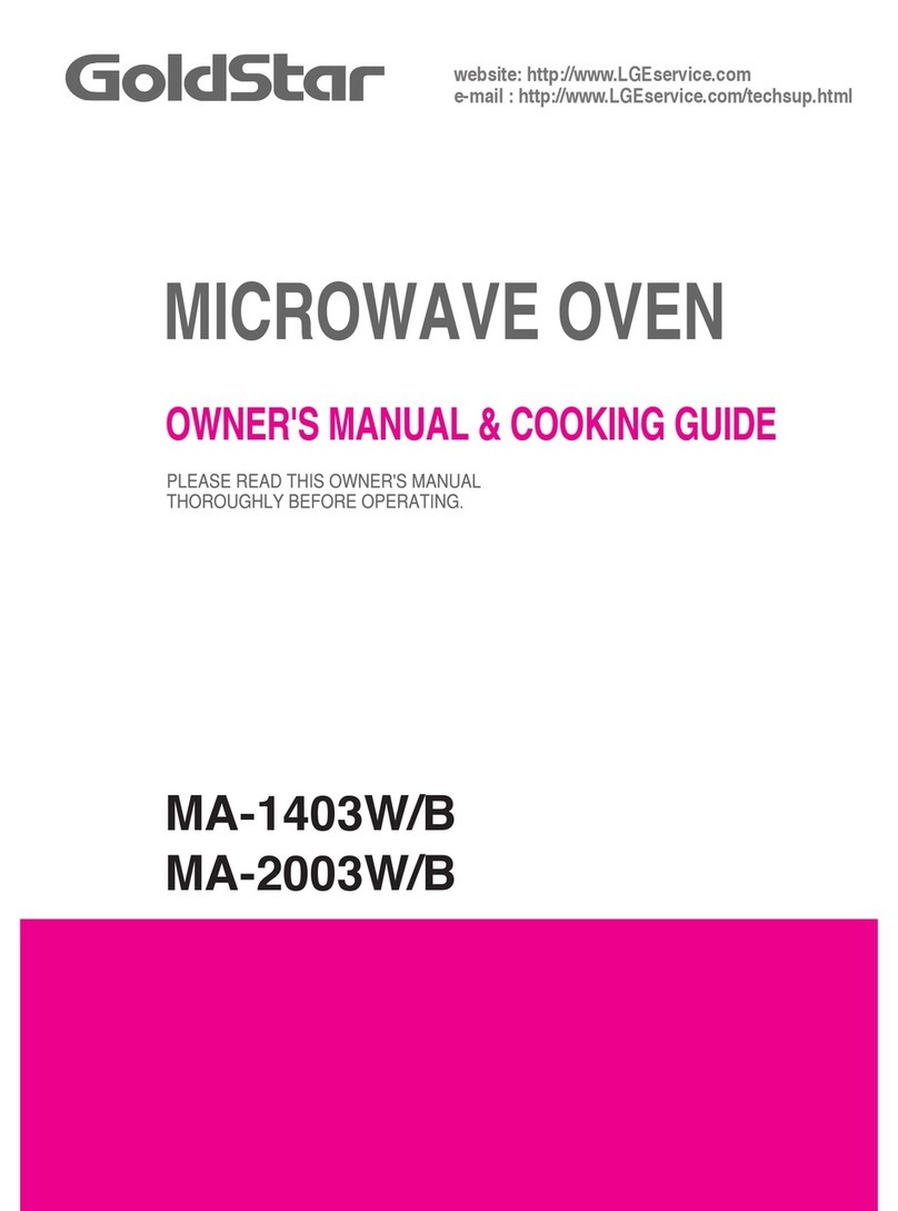 Goldstar MA-1403W Owner's manual & cooking guide
