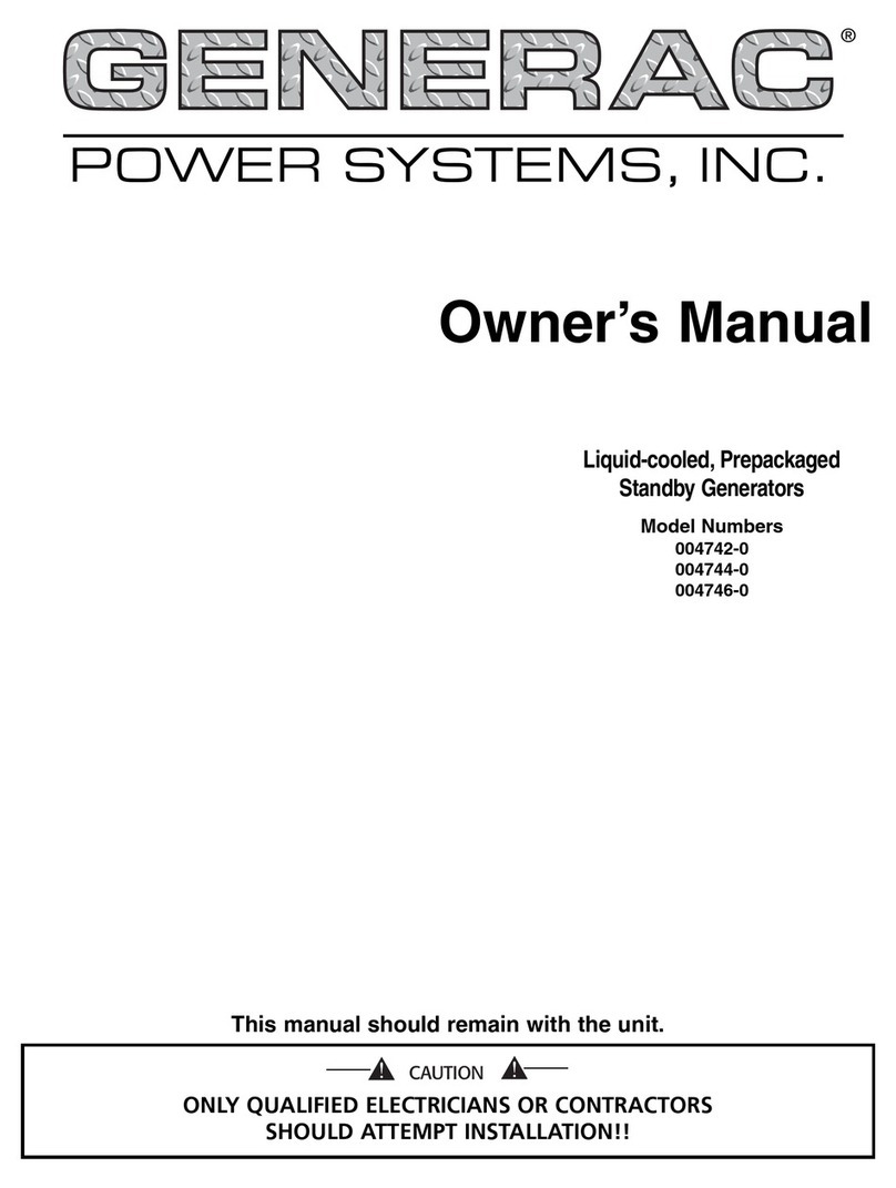 Generac Power Systems 004742-0 User manual