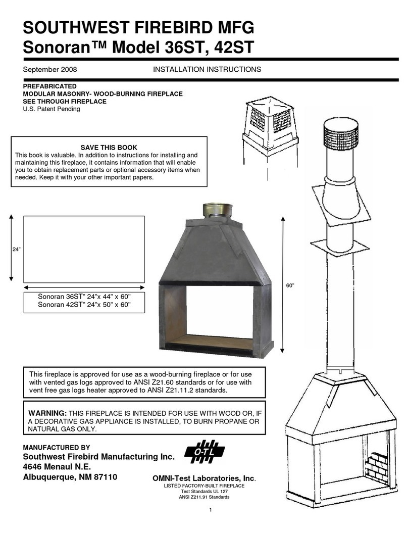Southwest Firebird Sonoran 36ST installation instructions