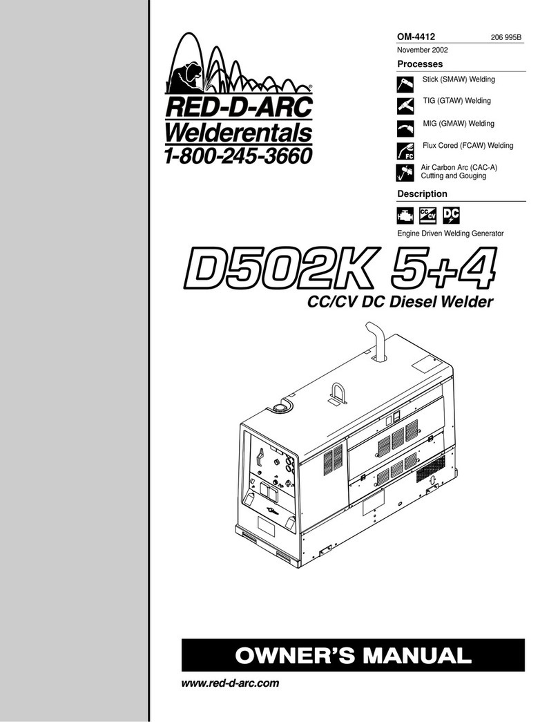 Red-D-Arc D502K 5+2 owner's manual