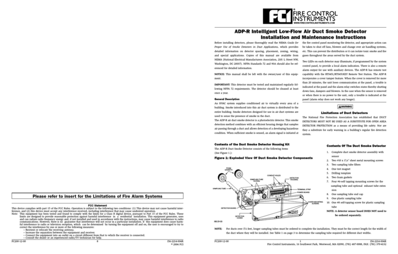 FCI ADP-R Installation and maintenance instructions
