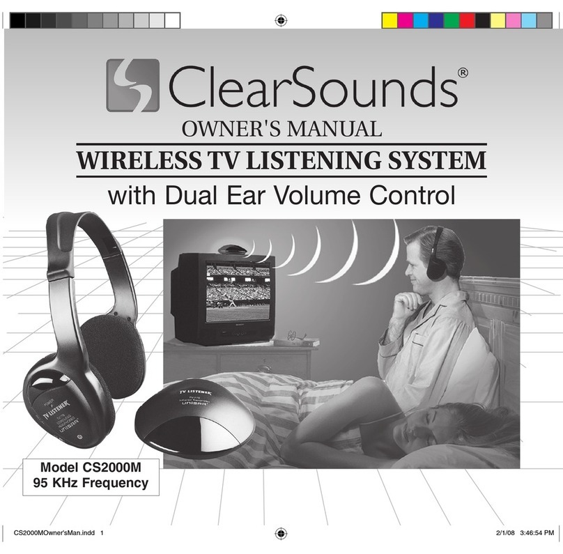 ClearSounds CS2000M User manual