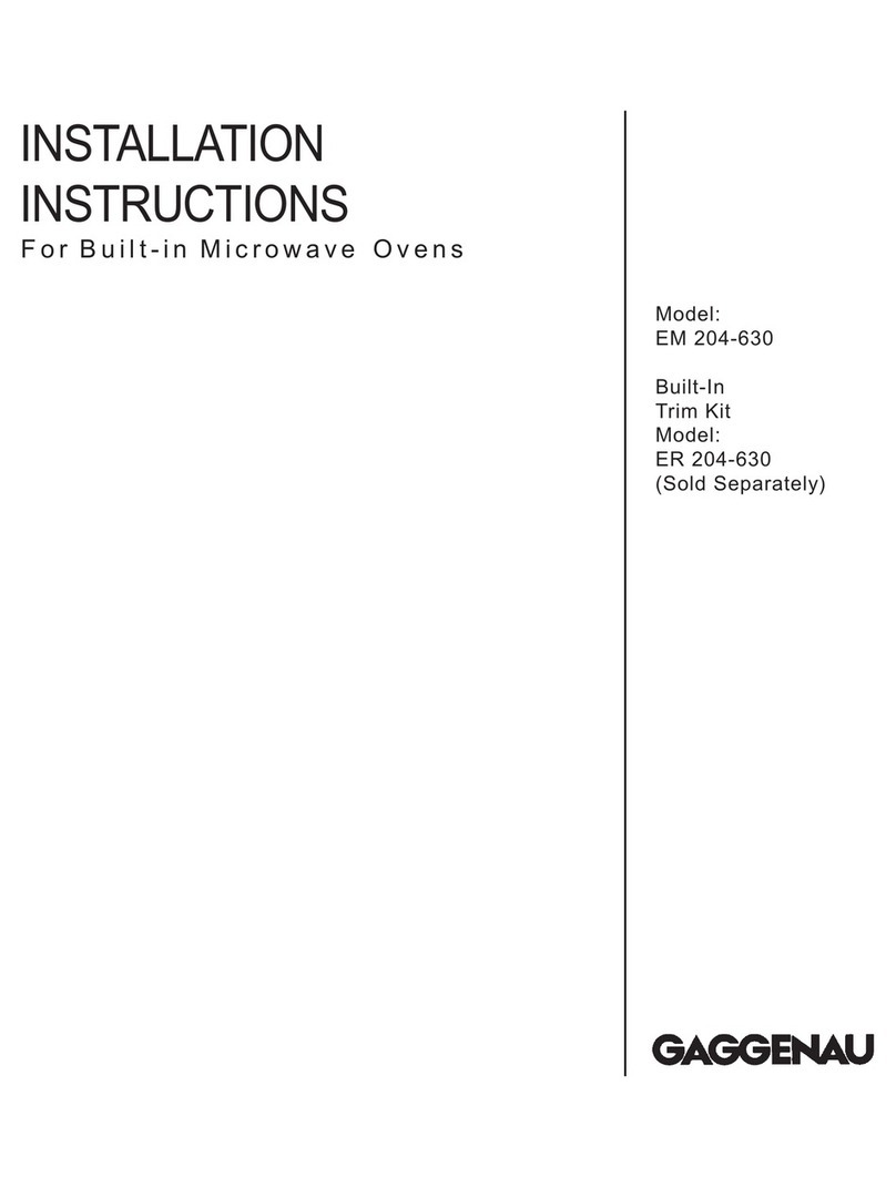 Gaggenau EM 204-630 Installation instruction