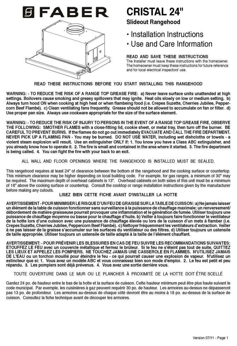 Faber CRISTAL 24 User manual
