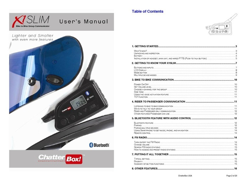 Chatter Box X1slim user manual