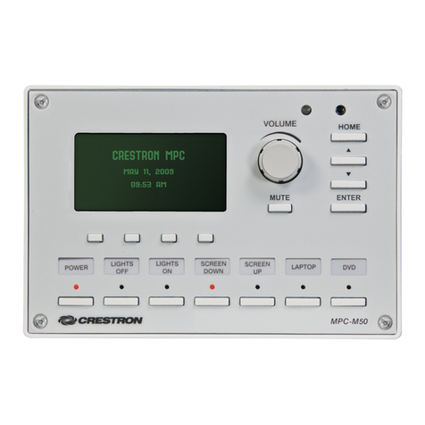 Crestron MPC-M50 Operations & installation guide