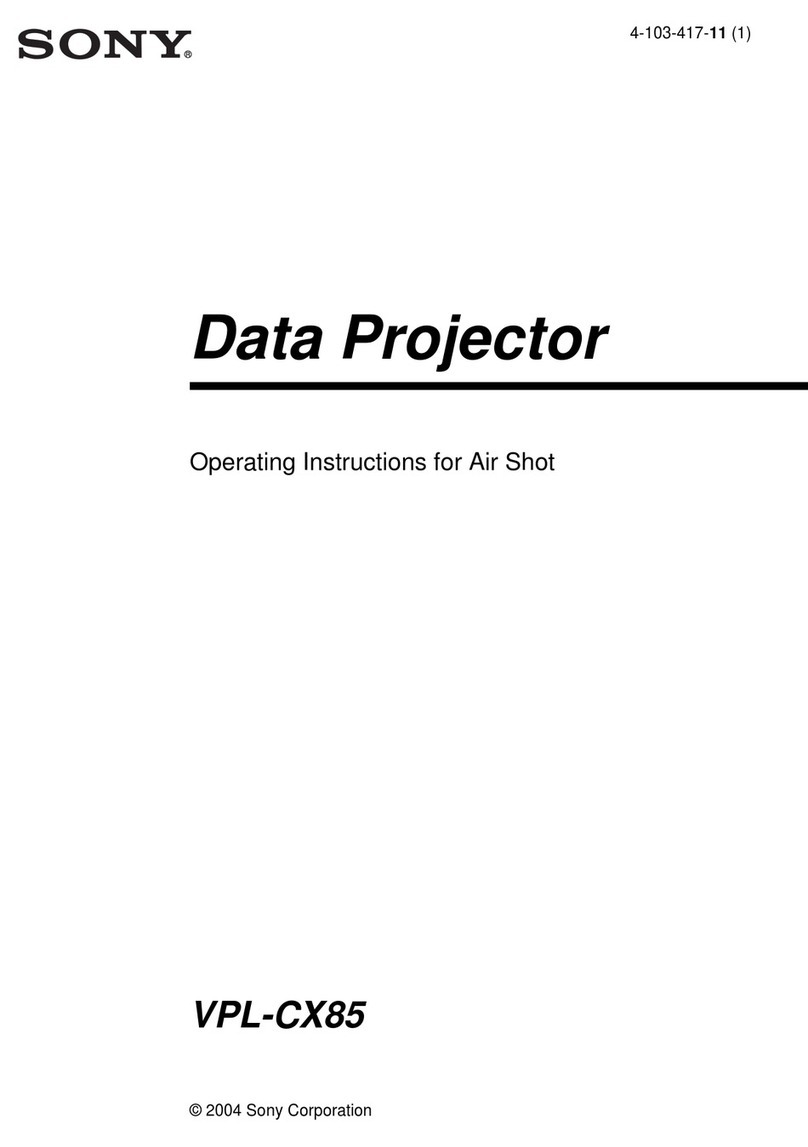 Sony VPL-CX85 Operation instructions