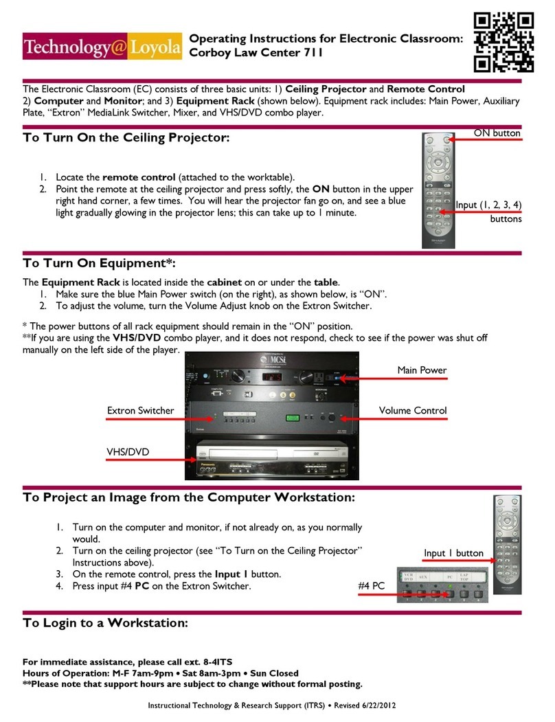 Technologies Corboy Law Center 711 operating instructions