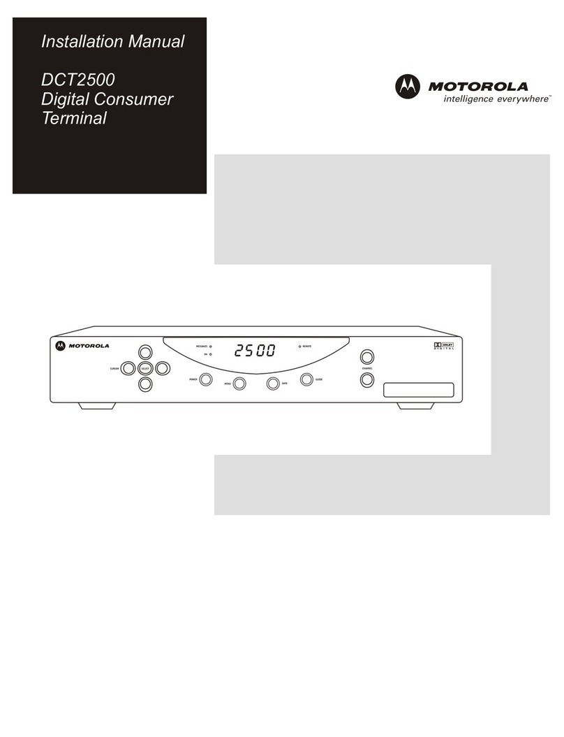 Motorola DCT2500 installation manual
