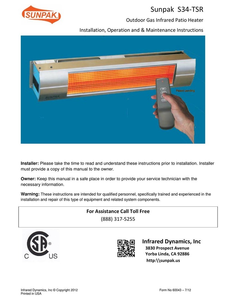 Sunpak S34?TSR Installation, operation and maintenance instructions