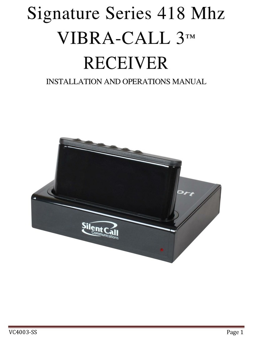 Silent Call Communications Signature Series Installation and operation manual