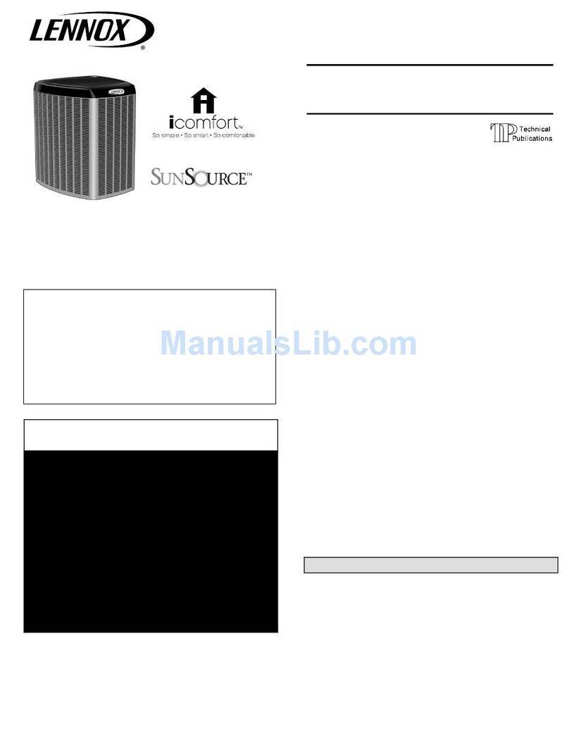 Lennox XC21 User manual