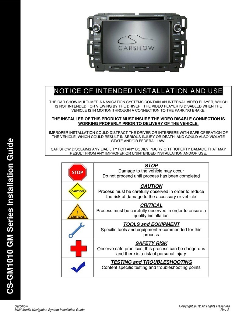 CarShow CS-GM1010 installation guide