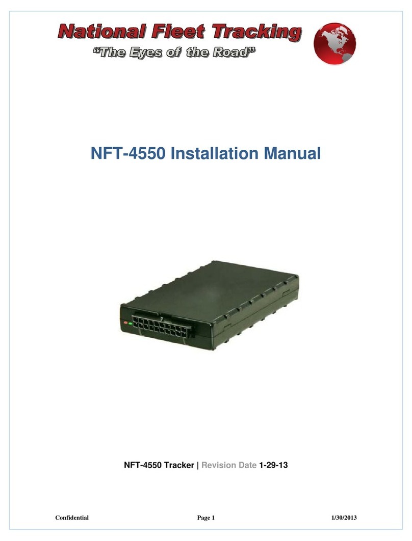 National Fleet Tracking NFT-4550 installation manual