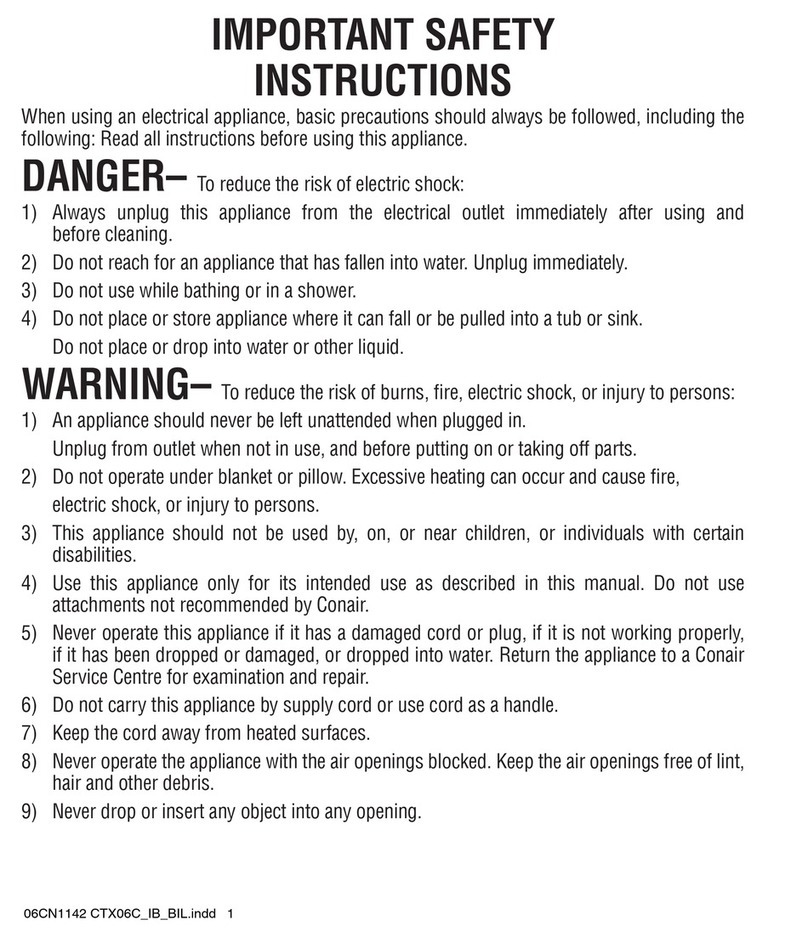 Conair CTX06C user manual