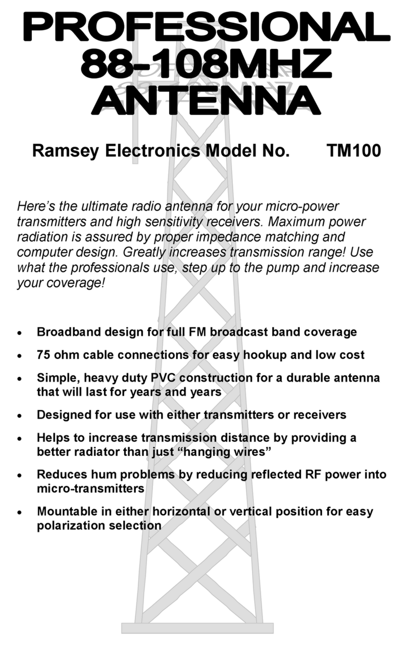 Ramsey Electronics TM100 instruction manual Ramsey Electronics TM100 instruction manual
