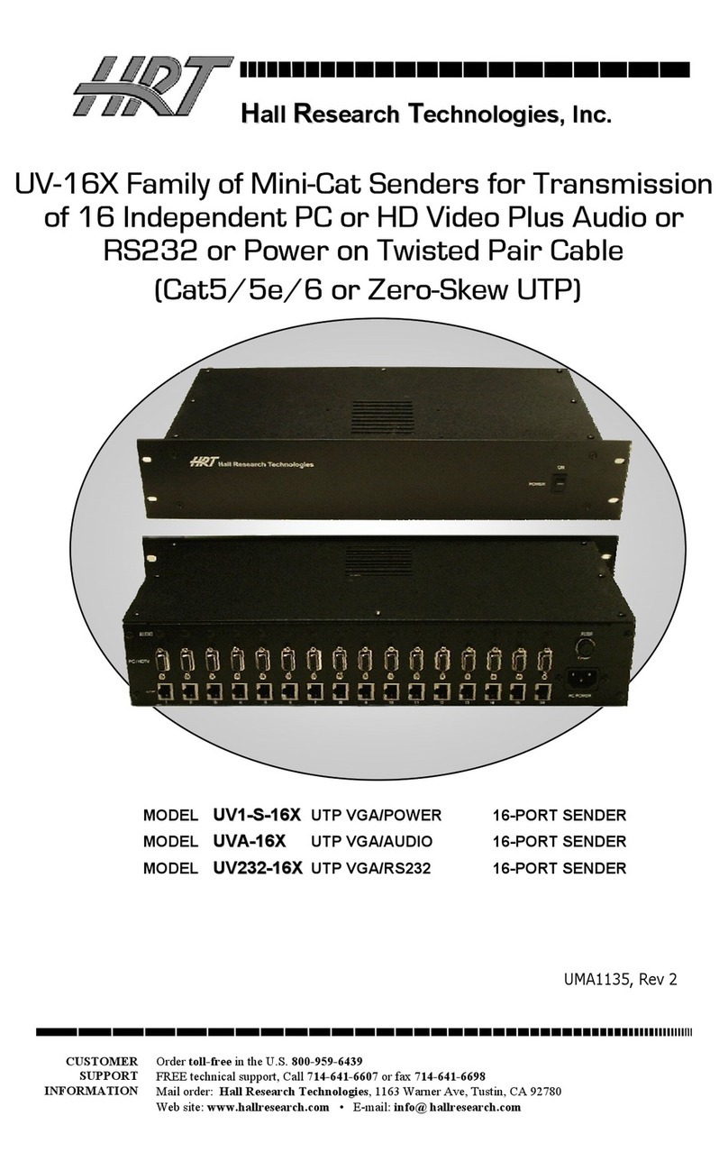 HRT UV1-S-16X user manual