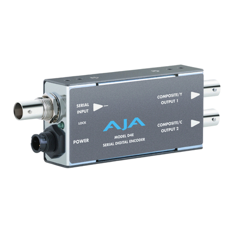 AJA D4e User manual