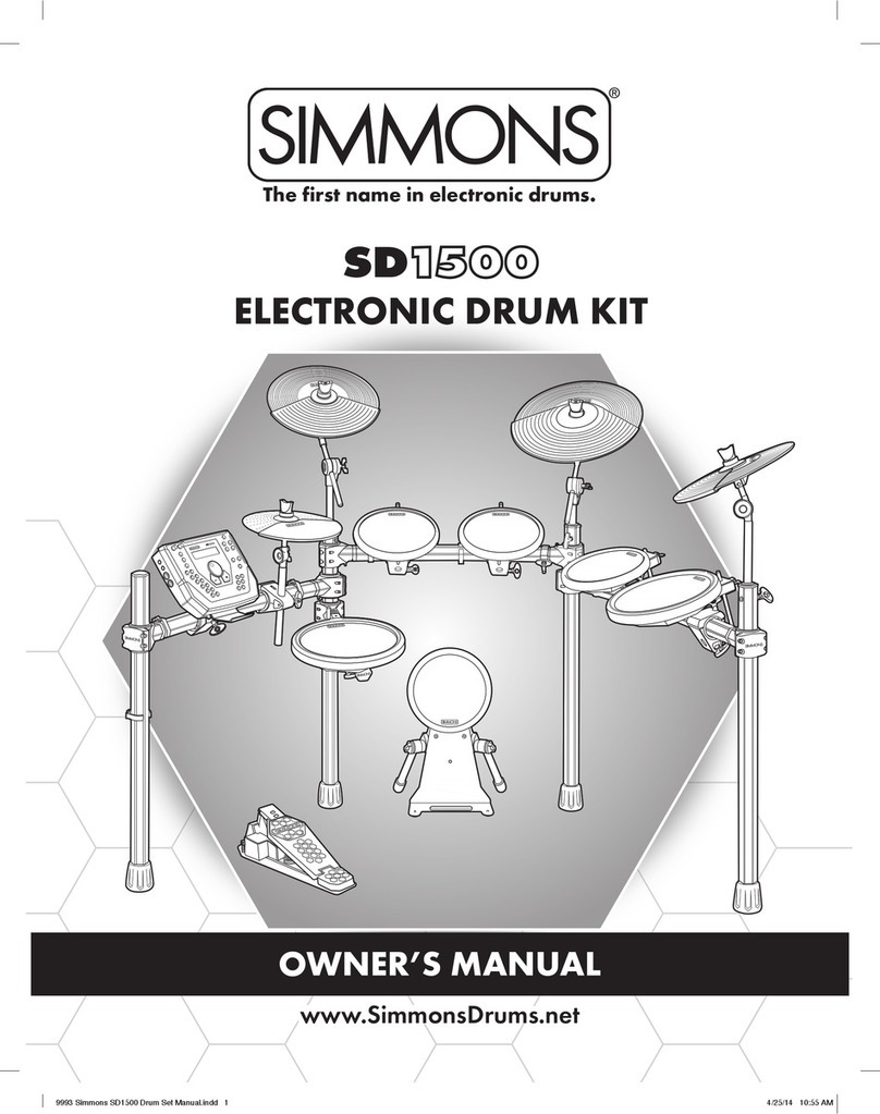 Simmons SD1500 owner's manual