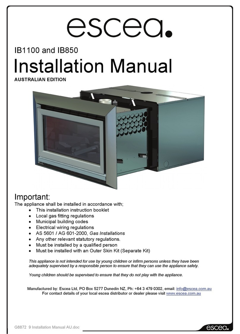 Escea IB1100 User manual Escea IB1100 User manual