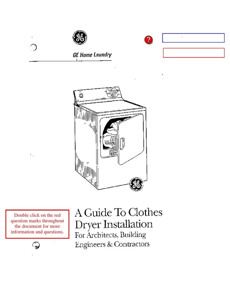GE Clothes Dryer User manual