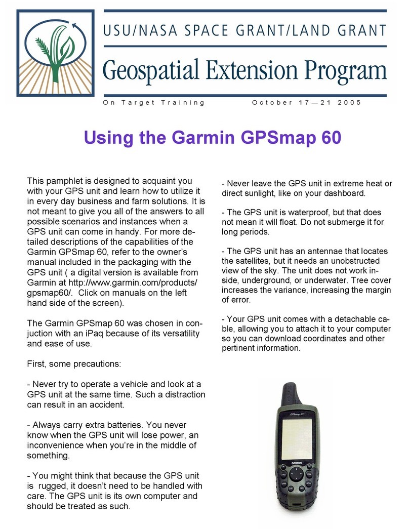 Garmin GPS 60 - Hiking GPS Receiver using manual