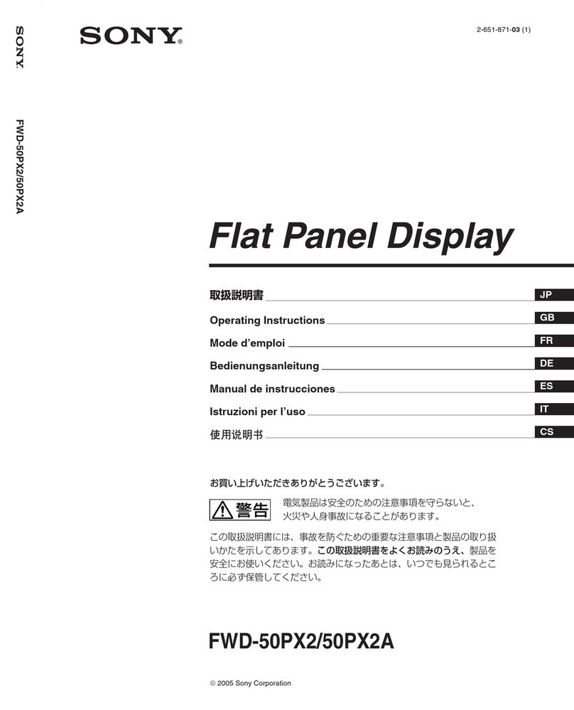 Sony FDW-50PX2 User manual
