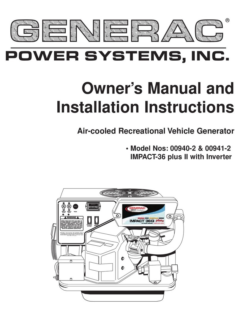 Generac Power Systems 00940-2 Operating instructions
