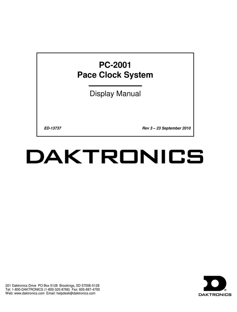 Daktronics PC-2001 User manual