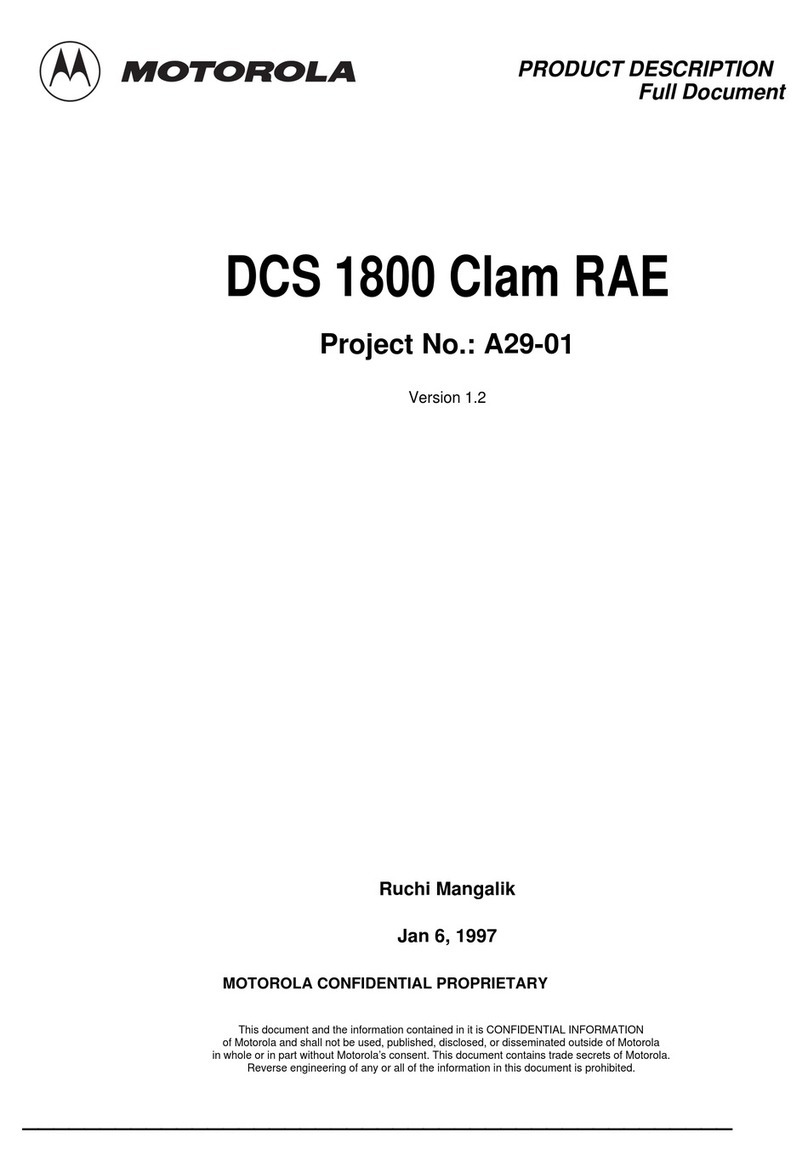 Motorola DCS 1800 Clam RAE Technical specifications