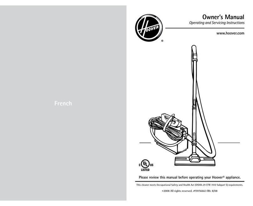 Hoover Vacuum cleaner User manual