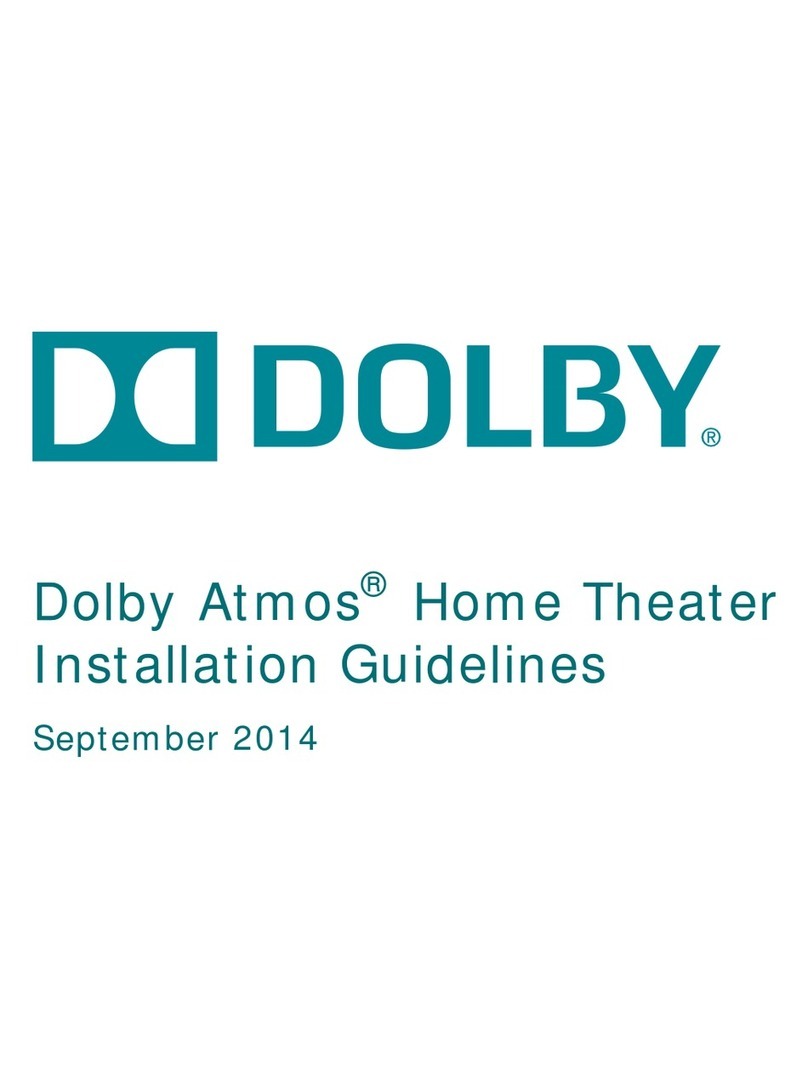 Dolby Laboratories Atmos Instruction sheet