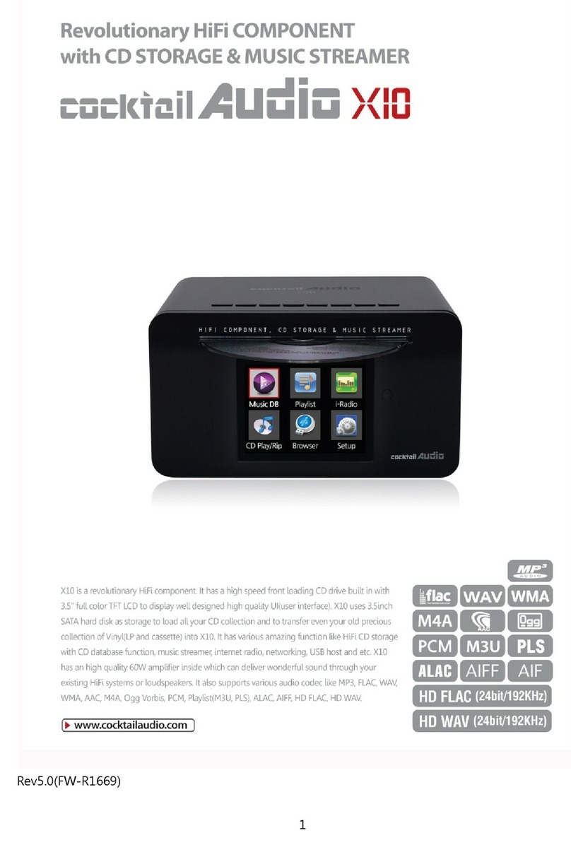 CocktailAudio X10 instructions