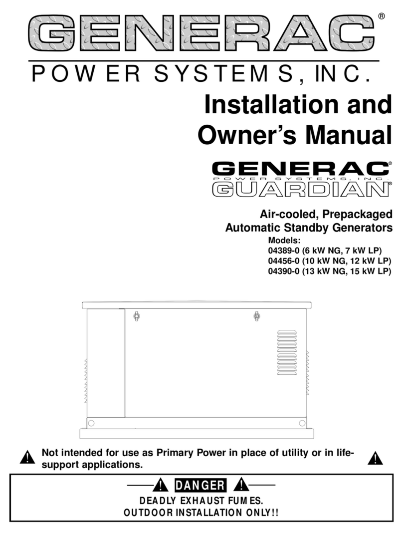 Generac Power Systems 04389-0 Installation instructions