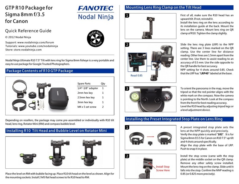 Nodal Ninja GTPR10 Quick reference guide