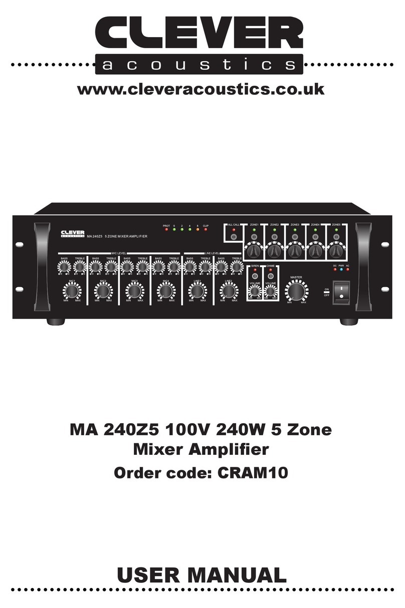 Clever Acoustics MA 240Z5 user manual