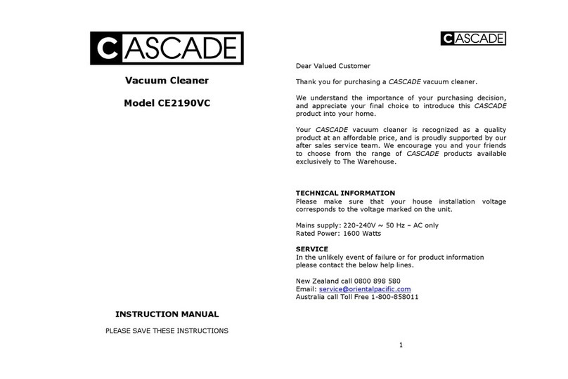 Cascade CE2190VC instruction manual