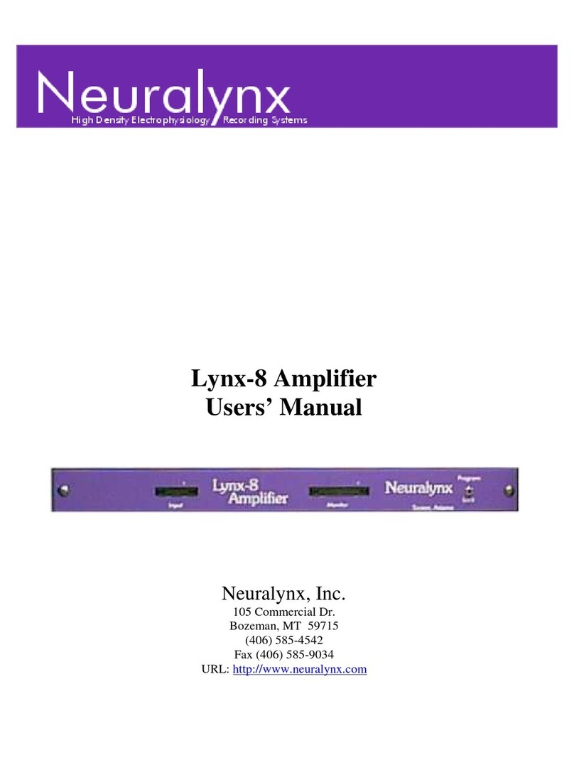 Neuralynx Lynx-8 user manual
