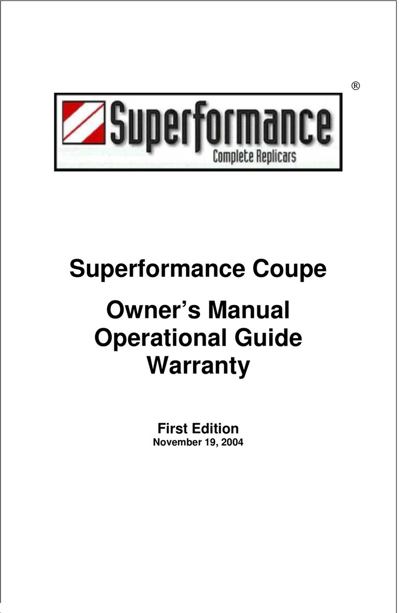 Superformance Coupe owner's manual